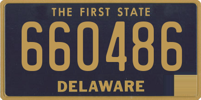 DE license plate 660486