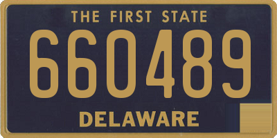 DE license plate 660489