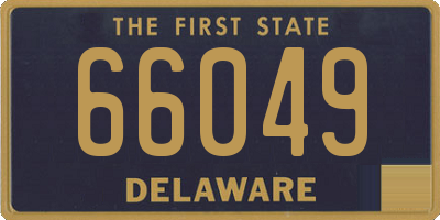 DE license plate 66049