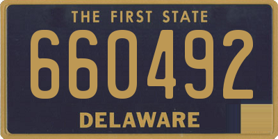DE license plate 660492