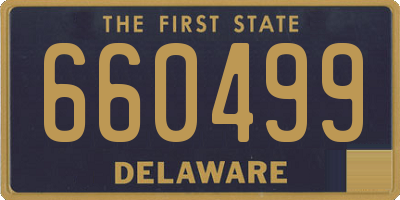 DE license plate 660499