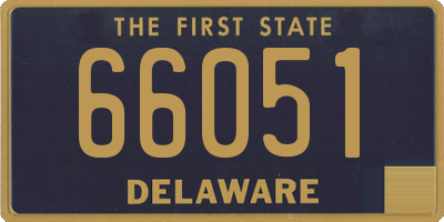 DE license plate 66051