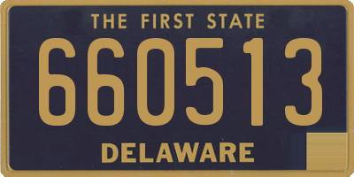 DE license plate 660513