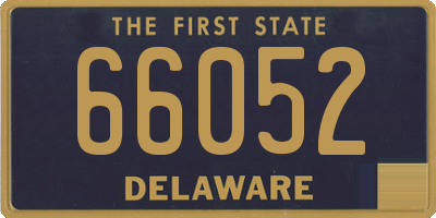 DE license plate 66052
