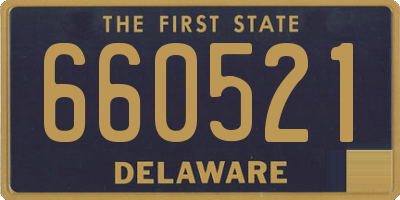 DE license plate 660521