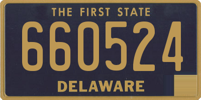 DE license plate 660524