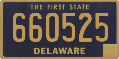 DE license plate 660525