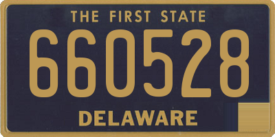 DE license plate 660528