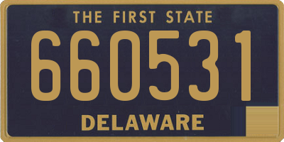 DE license plate 660531