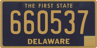 DE license plate 660537