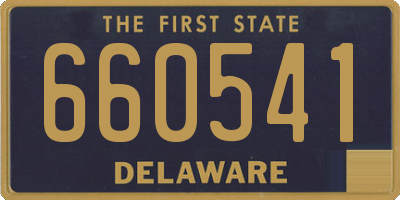 DE license plate 660541