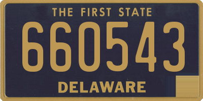 DE license plate 660543