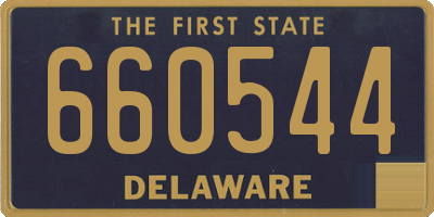 DE license plate 660544