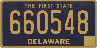 DE license plate 660548