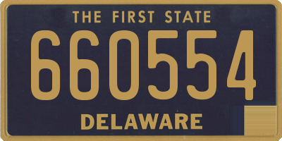 DE license plate 660554