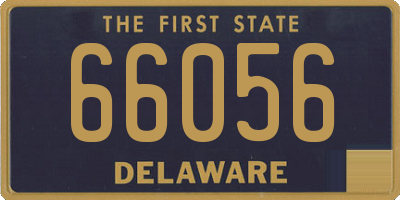 DE license plate 66056