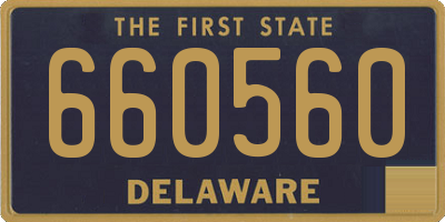 DE license plate 660560