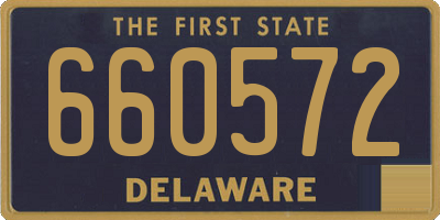 DE license plate 660572