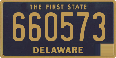 DE license plate 660573