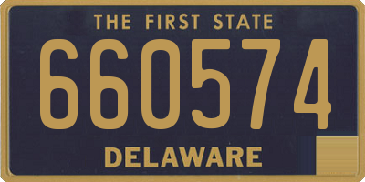 DE license plate 660574
