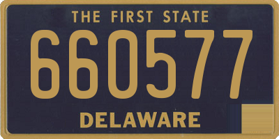 DE license plate 660577