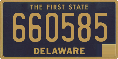 DE license plate 660585