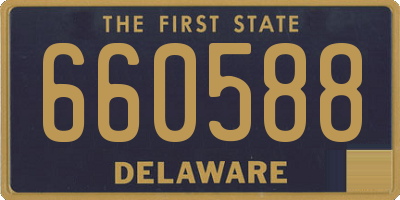 DE license plate 660588