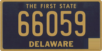 DE license plate 66059