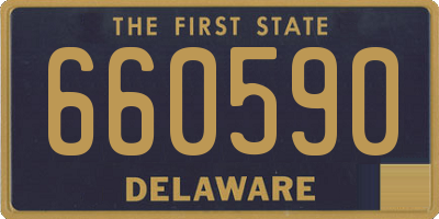 DE license plate 660590