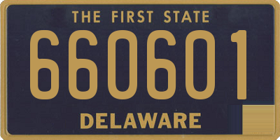 DE license plate 660601