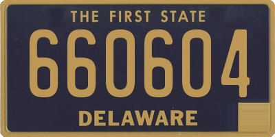 DE license plate 660604