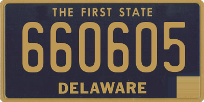 DE license plate 660605