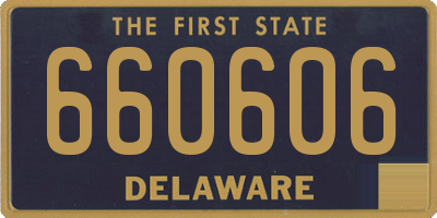 DE license plate 660606