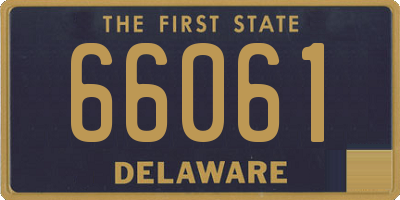 DE license plate 66061