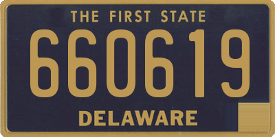 DE license plate 660619
