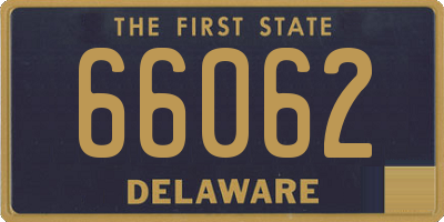 DE license plate 66062