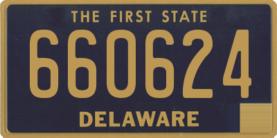 DE license plate 660624