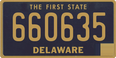 DE license plate 660635