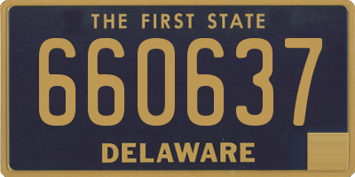 DE license plate 660637