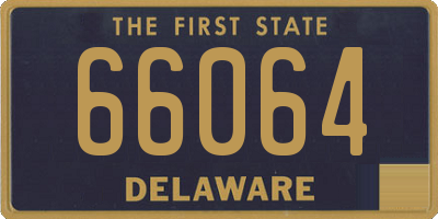 DE license plate 66064