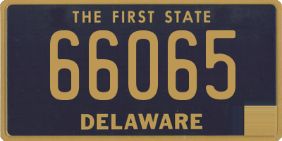 DE license plate 66065