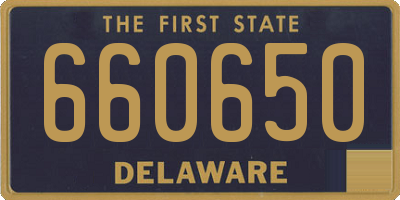 DE license plate 660650
