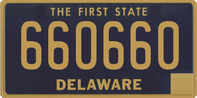 DE license plate 660660