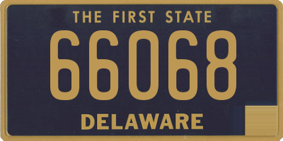 DE license plate 66068