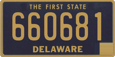 DE license plate 660681