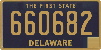 DE license plate 660682