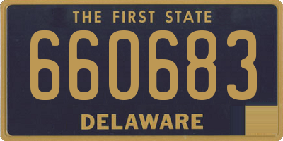 DE license plate 660683