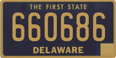 DE license plate 660686