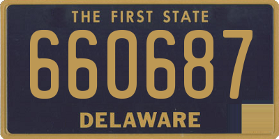 DE license plate 660687