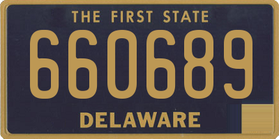 DE license plate 660689